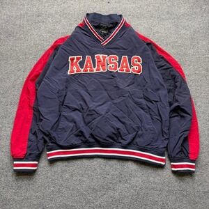 Vtg Kansas Jayhawks pullover men's size large